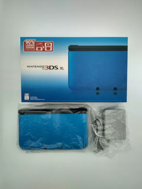 New Condition Nintendo 3DS XL Handheld Gameboy Console Blue with Box Charger