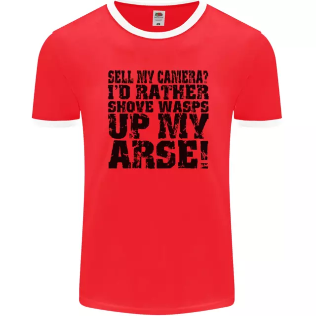 Sell My Camera? Photographer Photography Mens Ringer T-Shirt FotL