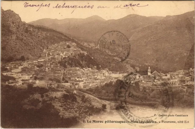 CPA AK MOROCCO MOULAY-IDRISS Panorama, East Coast (38710)