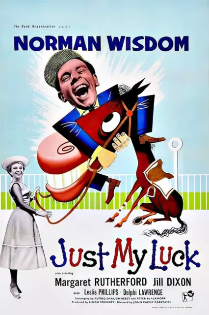 Norman Wisdom Just My Luck Classic Retro Movie Film Poster Print Wall Art A4