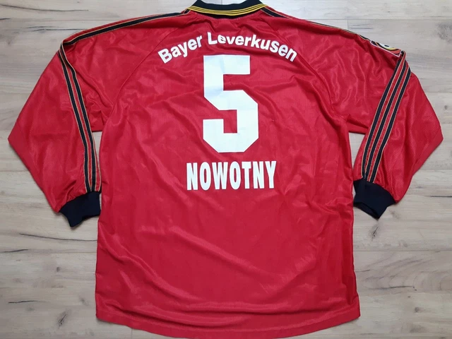 BAYER LEVERKUSEN! 1998-2000 NOWOTNY shirt trikot camiseta jersey! 5/6 ! XL adult
