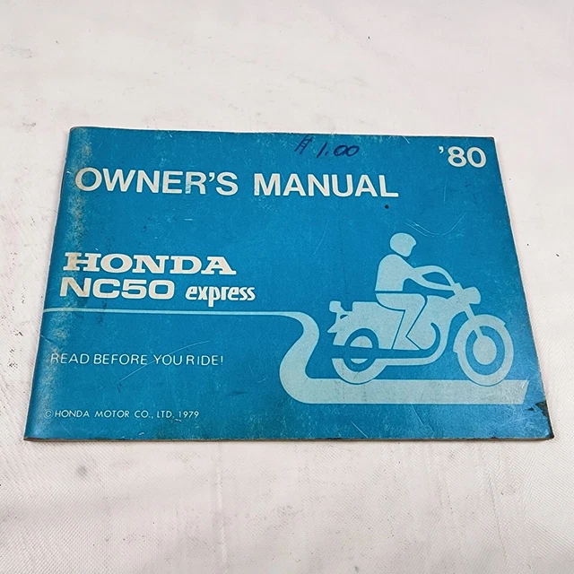 Original 1980 Honda NC50 Express Owner's Manual Book OEM 3114704