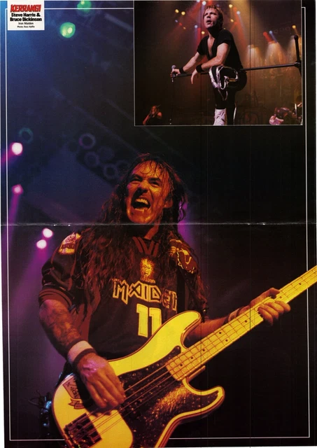 Tpot138 Pull Out Poster 16X11 Steve Harris & Bruce Dickinson