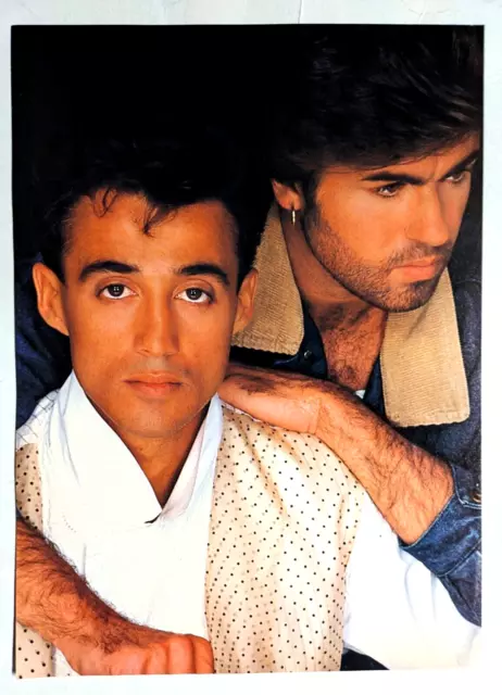 Wham / George Michael / Andrew Ridgeley / Magazine Full Page Poster Clipping