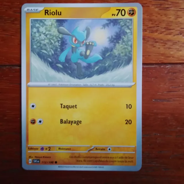 Carte Pokémon Riolu 112/198 EV1 Ecarlate et Violet fr neuf
