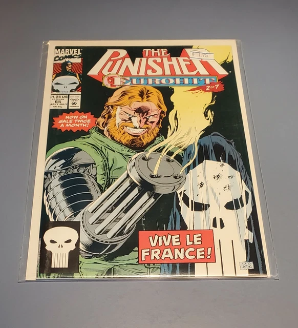 The Punisher #65 Marvel Comic Book 1992 *HIGH GRADE* EUROHIT: VIVE LE FRANCE!