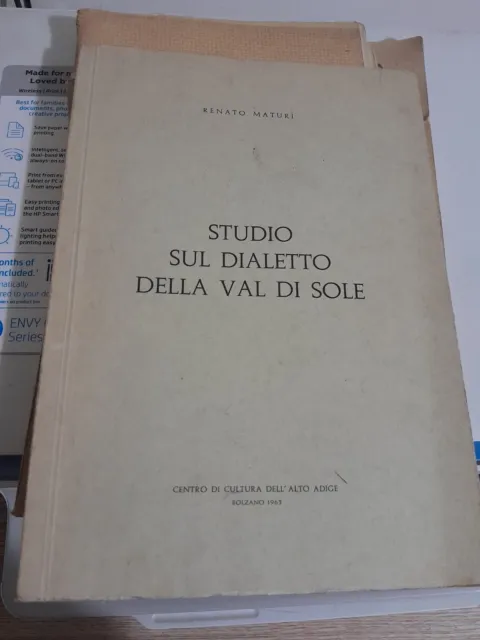 libro trento  val di sole trentino studio sul dialetto della val di sole 1963