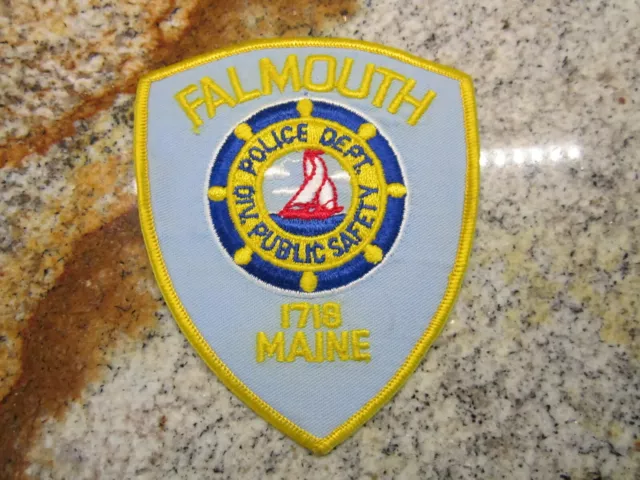 FALMOUTH MAINE PUBLIC SAFETY 1718'  POLICE PATCH collectable Gift
