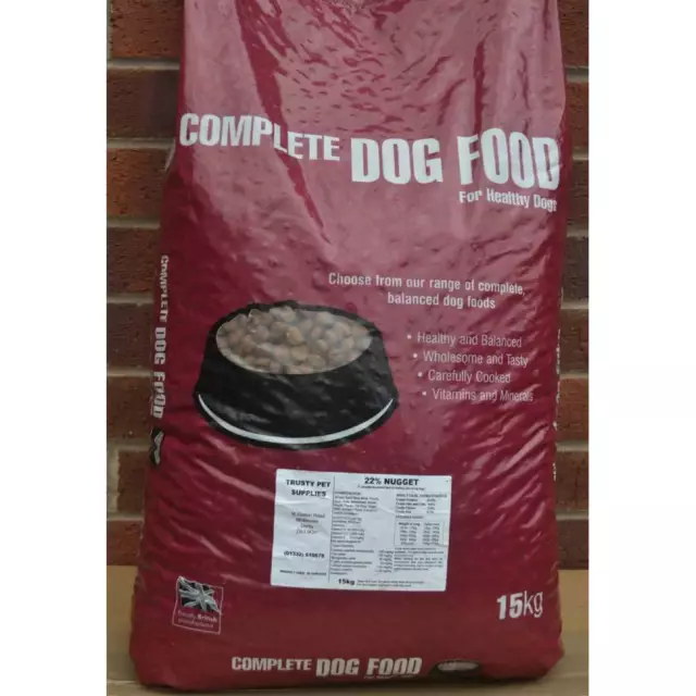 Trusty Premium Crunchy Worker Chicken & Rice Complete Adult Dry Dog Food 15Kg