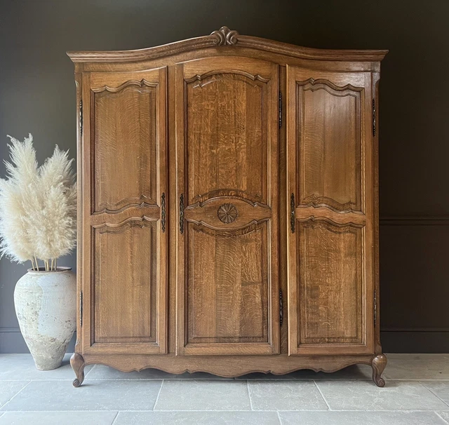 Antique Vintage French Armoire Wardrobe Knockdown