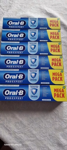 6 x Oral-B Pro Expert Toothpaste Professional Protection - Mega Pack 125ml