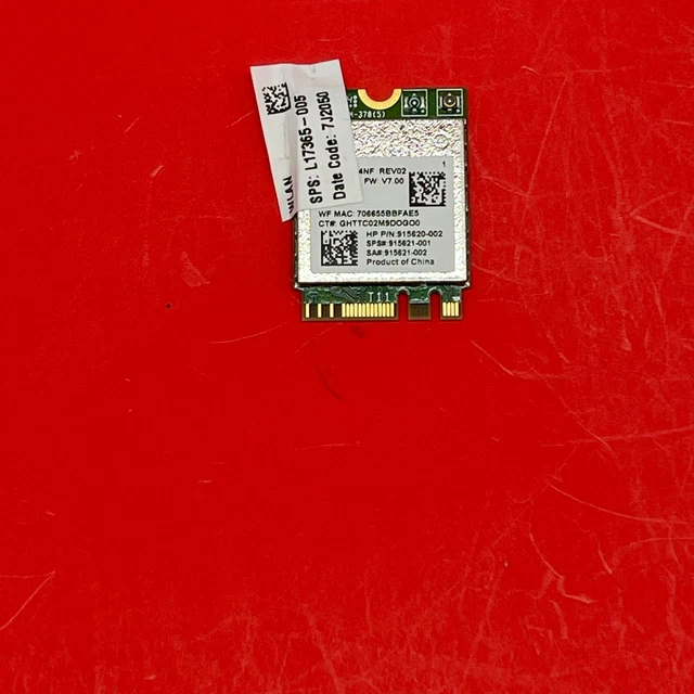 Scheda Wireless HP Originale 915620-002 RTL8821CE Bluetooth Per 15-DB0031NR