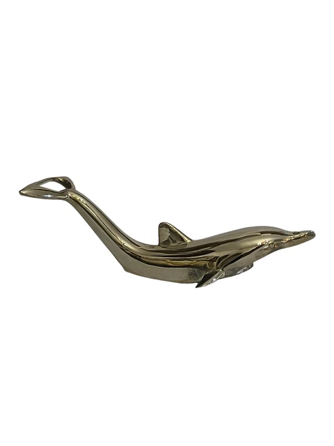 Apribottiglie vintage, delfino, metallo