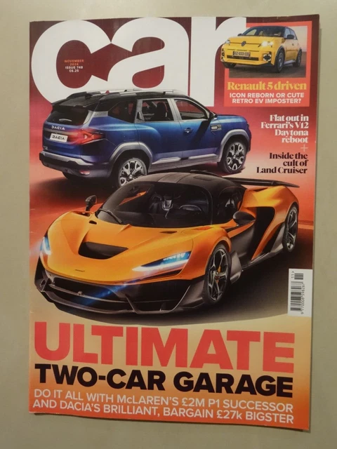 CAR MAGAZINE - Ultimate Two-Car Garage (November 2024) {McLaren & Dacia ...
