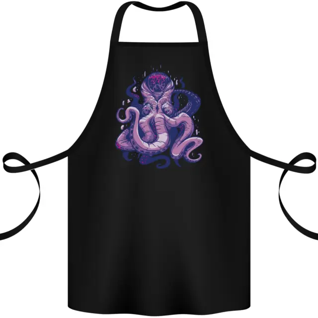 Purple Cthulhu Kraken Octopus Cotton Apron 100% Organic