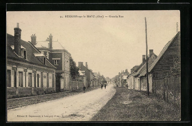 CPA Ressons-sur-Matz, Grande Rue