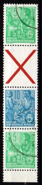 DDR Zusammendruck  Mi.Nr.  577  2x /  580  gestempelt