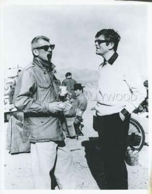 DIRECTOR RICHARD BROOKS HENRY CHAPIER THE PROFESSIONALS 1966 PHOTO ORIGINAL 