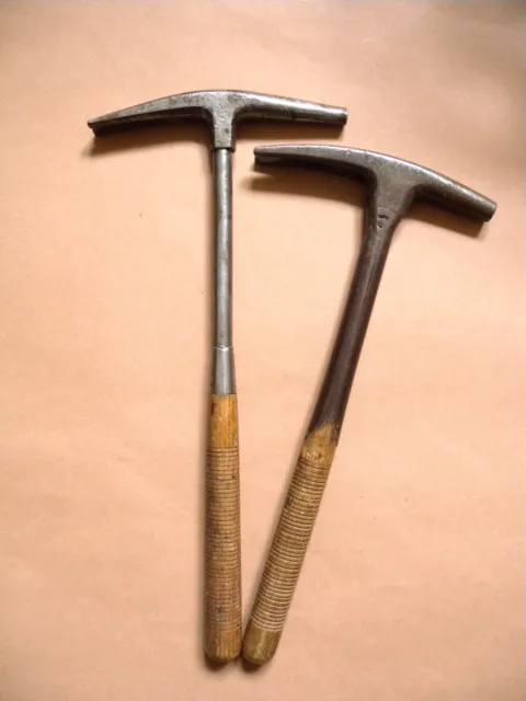 Schönes antikes Paar Polsterer Sattler Hammer Ancient Tools