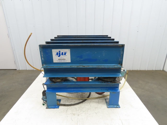 Ajan Roller Conveyor Vibratory Table Material Compaction Grid Top 21x22" Air