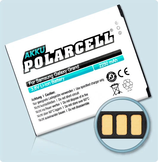 PolarCell Batterie pour Samsung Galaxy Grand Neo GT-i9060 gt-19060 Accu