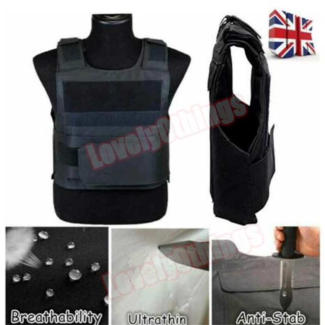 Anti-Stab Vest Body Armour Anti-knifed Security Stab Proof Vest Safe Bulletproof