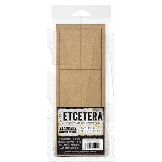 Tim Holtz Etcetera Fliesen - groß 9 Stck. THETC017