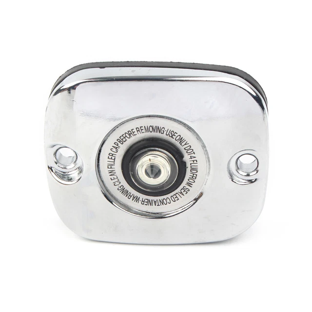 Chrome Front Brake Master Cylinder Cover For Harley Big Twin models 96+ VRSC 02+