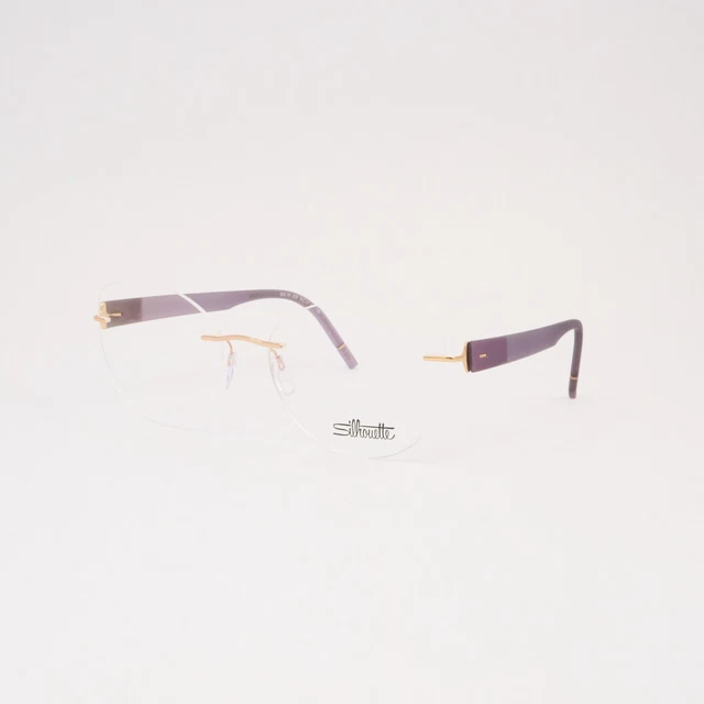 Monture De Lunettes Silhouette 1945 - Forme Ovale Violet Bleu - Neuve Sans étiquette - Fabrication Allemande