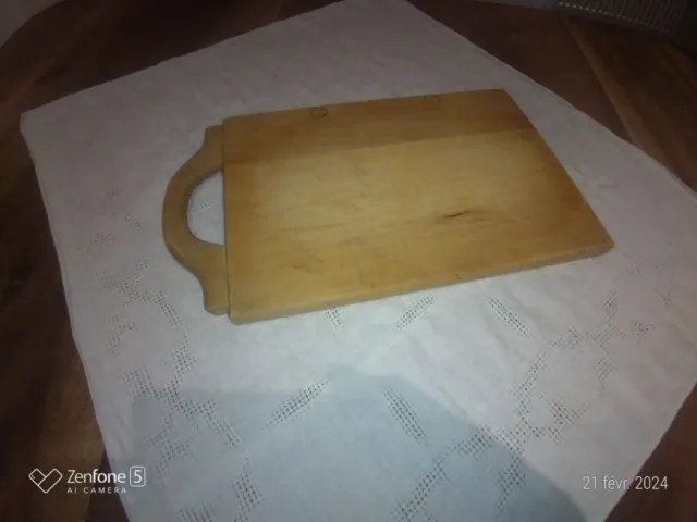 Planche à découper en bois , Ancienne (9)