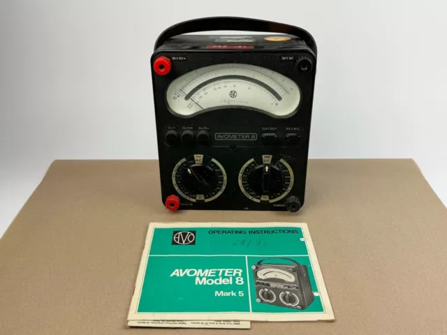 AVO Model 8 Multimeter Rarität mit Anleitung sehr selten & optisch top Gerät