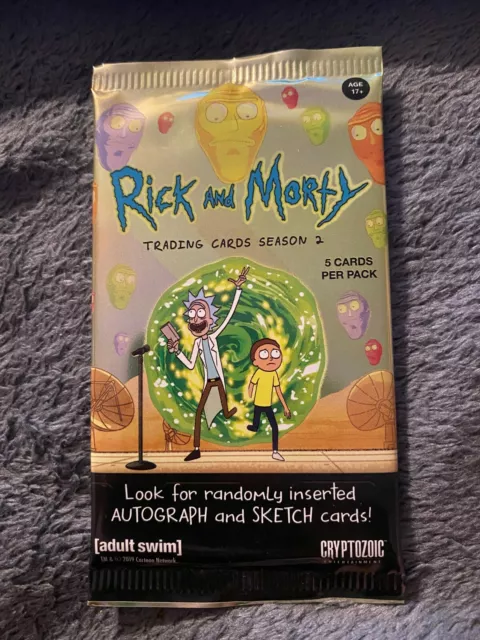 ** Cryptozoic Rick and Morty Season 2 On Card Autograph HOBBY Hot Pack **