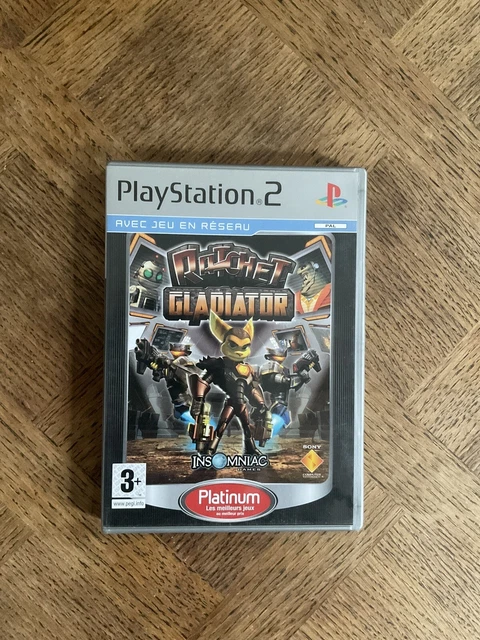 Jeu Ratchet Gladiator PS2 Version PAL FR - Bon état, Boîtier Et Notice Inclus