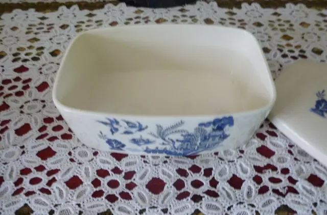 Ringtons Willow Pattern Butter Dish by Palissy / Royal Worcester 3