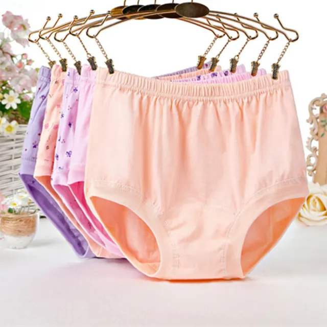 3Pcs/pack Briefs Women Underwear Cotton Breathable Knickers Solid