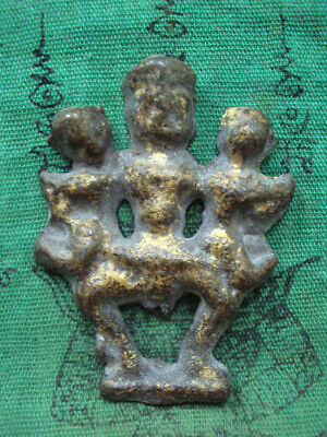 Khmer God Deity Figure Angkor Wat Talisman Old Thai Buddha Amulet