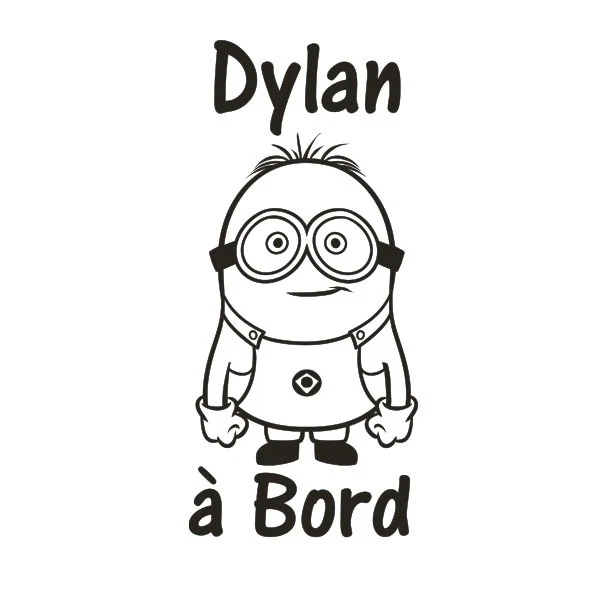 Sticker et autocollant Minion Peluche