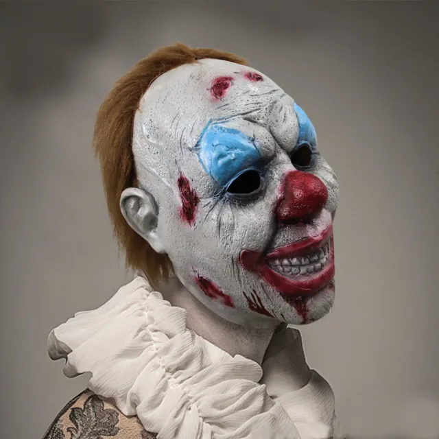 Halloween Bloodthirst Clown Demon Skull Mask Horror Dress up Masks Party Band