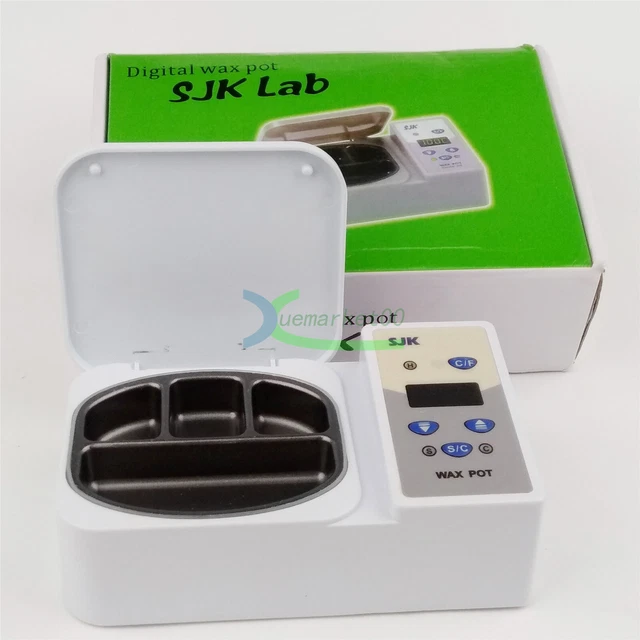 New Dental Wax Heater Dipping Pot Portable LED Display 4-Well