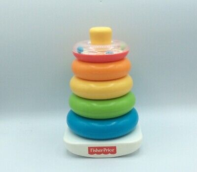Fisher-Price 5 Ring Rock-A-Stack Toy with Top Baby Rattle Ring