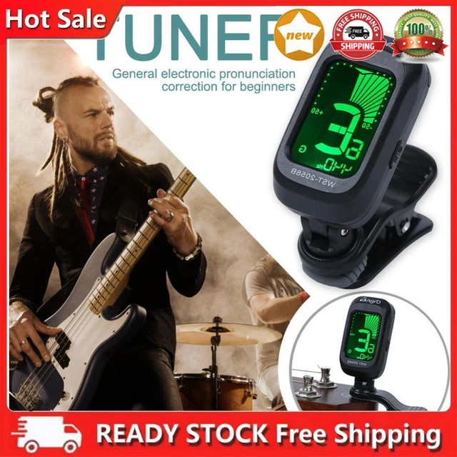 Ukulele Bass Clip-on LCD Display Tuning for Beginners Stringed Musical