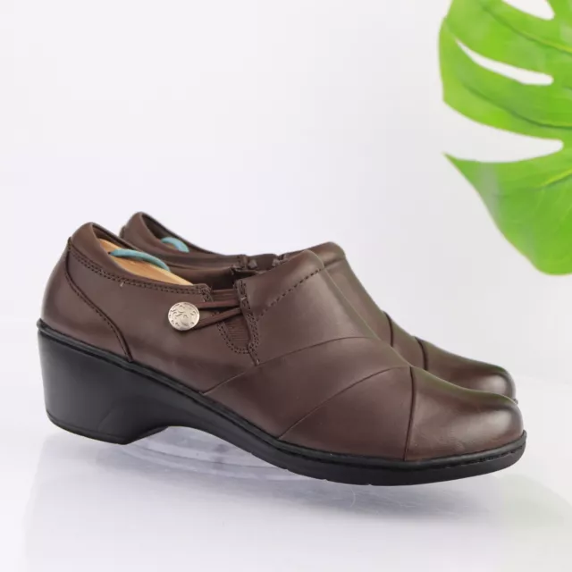 CLARKS WOMENS CHANNING Essa Loafer Comfort Shoes Brown Cushioned Slip On 11 M 20.99 PicClick
