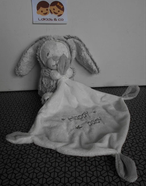 Doudou Orchestra Premaman Ours Deguise En Lapin Mouchoir Happy Baby Gris D1234