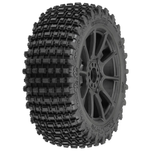 Pro-Line Racing 1/8 Gladiator M2 Fr/Rr BgyTire MTD Blk Mach 10 2 PRO907421