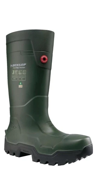 DUNLOP Sicherheitswinterstiefel Fieldpro Thermo+ Größe 44 grün S5L CI CR SR F...