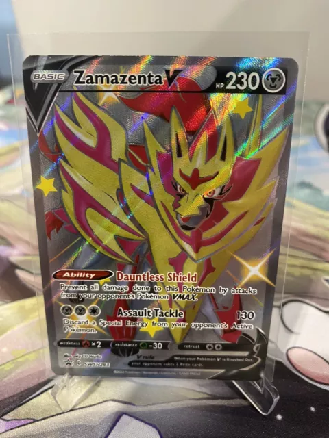 Pokémon TCG Zamazenta V (Shiny) SWSH Black Star Promos SWSH293 Holo Promo