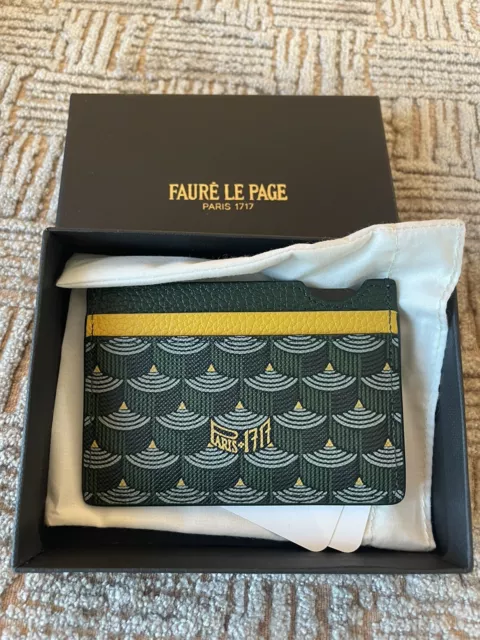 Authentic Paris: Faure Le Page wallet 8CC LUXURY, NAME BRAND
