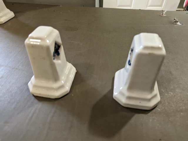 Vintage Porcelain Bathroom Fixture Towel Rack Holder Wall Mounts