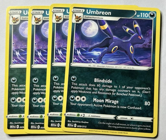 UMBREON 009/015 NEW 2025 McDonalds Happy Meal Pokemon Dragon Discovery