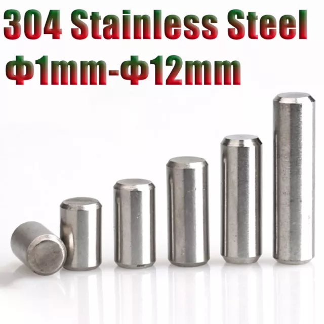 Lot De 100 Goupilles Parallèles (dowel Pins) Acier - Diamètre 1.2mm - Pour Mécanique, Modélisme